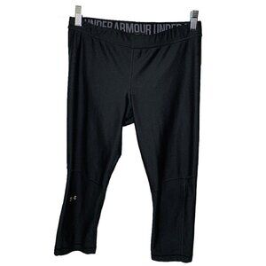Under Armour Women's Black Cropped Leggings Size S